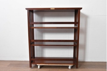 和製ヴィンテージ　松本民芸家具　#117型　開放感のある軽やかな佇まいの書棚　定価約13万7千円　(R-085609)