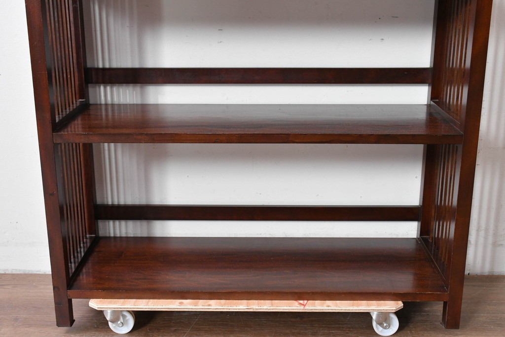 和製ヴィンテージ　松本民芸家具　#117型　開放感のある軽やかな佇まいの書棚　定価約13万7千円　(R-085609)