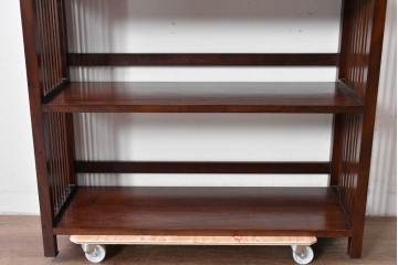 和製ヴィンテージ　松本民芸家具　#117型　開放感のある軽やかな佇まいの書棚　定価約13万7千円　(R-085609)