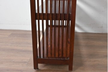 和製ヴィンテージ　松本民芸家具　#117型　開放感のある軽やかな佇まいの書棚　定価約13万7千円　(R-085609)