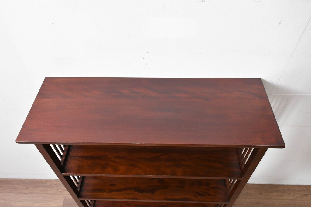 和製ヴィンテージ　松本民芸家具　#117型　開放感のある軽やかな佇まいの書棚　定価約13万7千円　(R-085609)