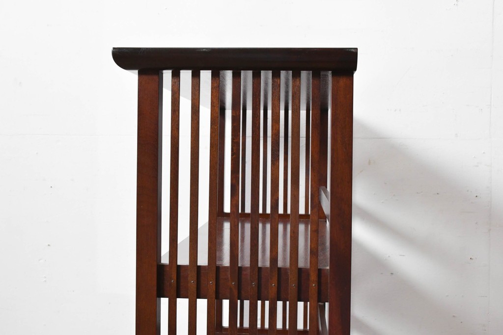 和製ヴィンテージ　松本民芸家具　#117型　開放感のある軽やかな佇まいの書棚　定価約13万7千円　(R-085609)