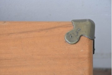 アンティーク　美品　くすのき(楠)材　収納力抜群の木製トランク　(R-085611)