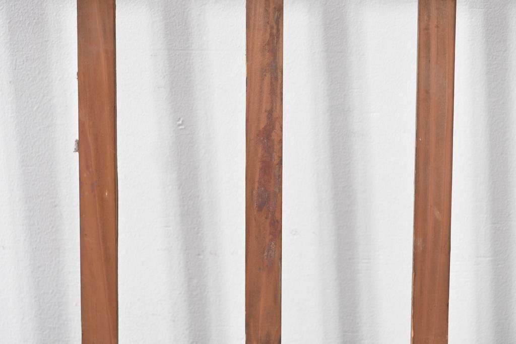 和製アンティーク　明治から大正期　味わい深い木味と格子が魅力の格子蔵戸1枚　(R-085613)