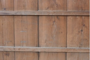 和製アンティーク　明治から大正期　味わい深い木味と格子が魅力の格子蔵戸1枚　(R-085613)