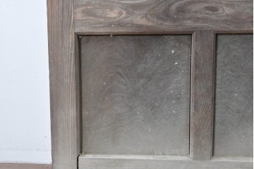 和製アンティーク　明治から大正期　重厚　極太框が存在感を放つ格子蔵戸1枚　(R-085614)