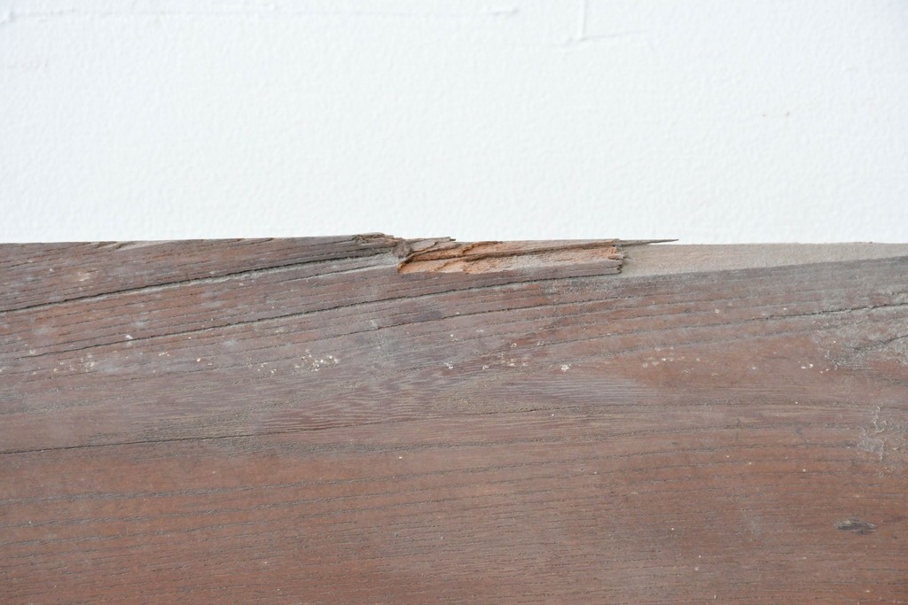 和製アンティーク　明治から大正期　重厚　極太框が存在感を放つ格子蔵戸1枚　(R-085615)