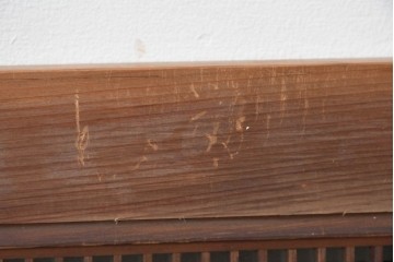 アンティーク建具　明治から大正期　細格子に菱形組子入りの欄間1枚　(R-085619)