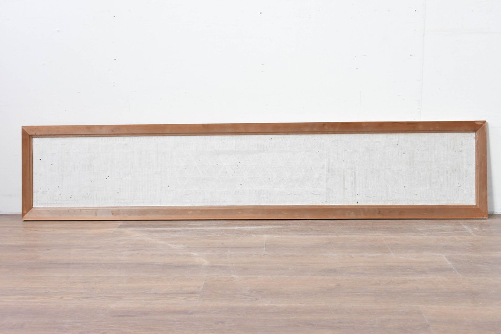 ヴィンテージ建具　昭和中期　片面障子　細格子に繊細な組子入りの欄間1枚　(R-085620)