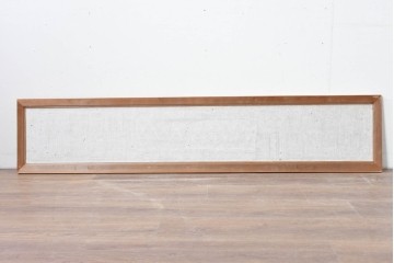 ヴィンテージ建具　昭和中期　片面障子　細格子に繊細な組子入りの欄間1枚　(R-085620)