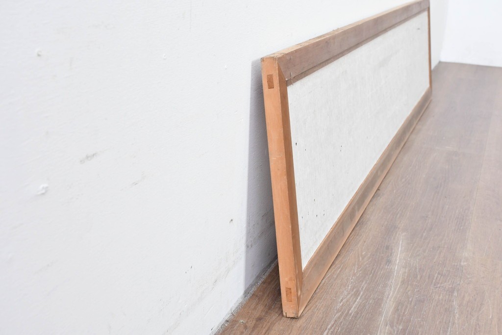 ヴィンテージ建具　昭和中期　片面障子　細格子に繊細な組子入りの欄間1枚　(R-085620)