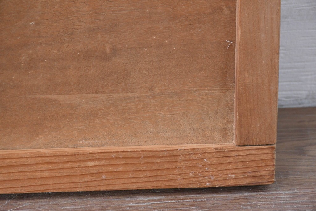 ヴィンテージ建具　昭和中期　井波彫刻　松に鶴の意匠が目を引く彫刻欄間2枚セット　(R-085624)