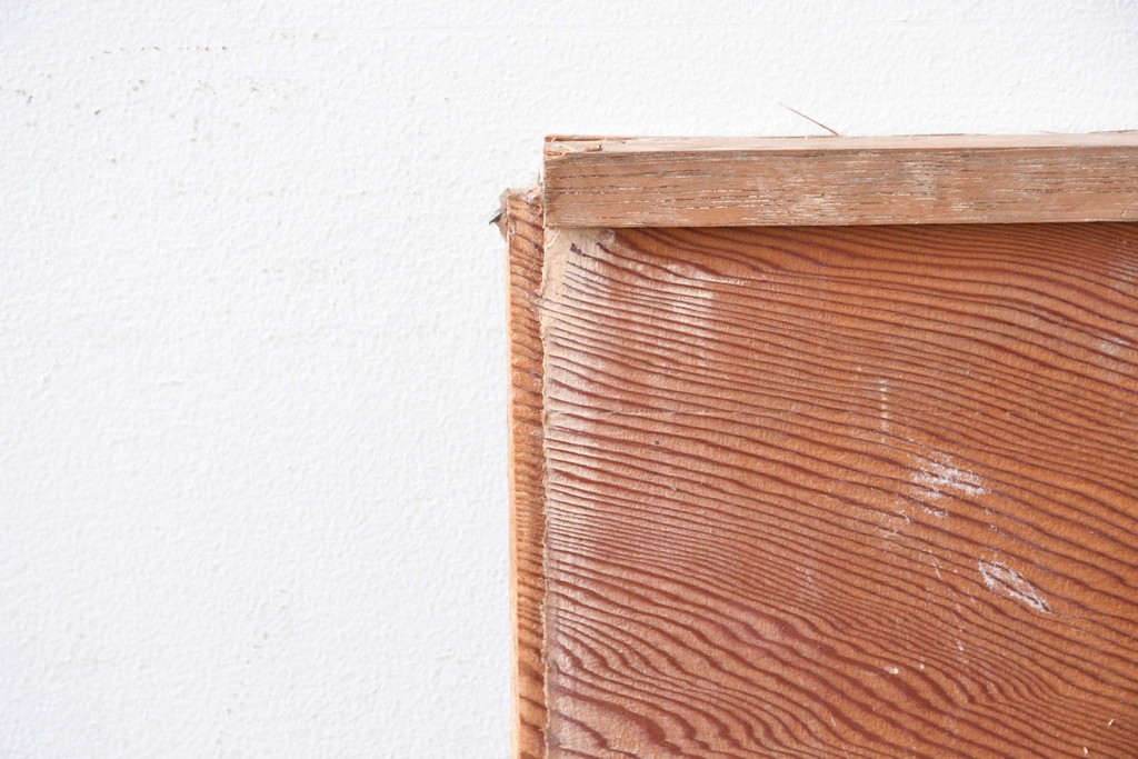 ヴィンテージ建具　昭和中期　山水風景の彫刻が目を引く欄間2枚セット　(R-085625)