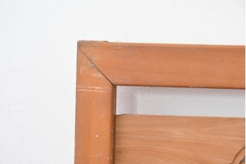 ヴィンテージ建具　昭和中期　彫刻入り　松の枝ぶりと羽を広げた鳥の姿を表現した欄間2枚セット　(R-085628)