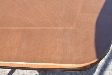 中古　特注品　国産職人手作り　某上場企業会長邸放出品　ドレクセル風の上質なミーティングテーブルとチェア15脚のセット　製作費(合計)約900万円　(R-085630)