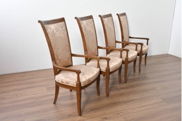 中古　特注品　国産職人手作り　某上場企業会長邸放出品　ドレクセル風の上質なミーティングテーブルとチェア15脚のセット　製作費(合計)約900万円　(R-085630)