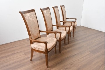 中古　特注品　国産職人手作り　某上場企業会長邸放出品　ドレクセル風の上質なミーティングテーブルとチェア15脚のセット　製作費(合計)約900万円　(R-085630)