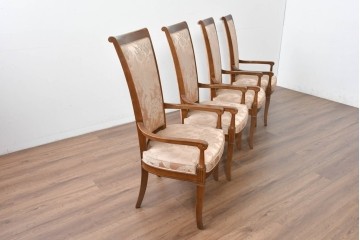 中古　特注品　国産職人手作り　某上場企業会長邸放出品　ドレクセル風の上質なミーティングテーブルとチェア15脚のセット　製作費(合計)約900万円　(R-085630)