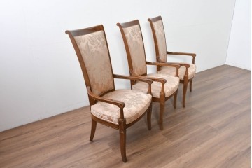 中古　特注品　国産職人手作り　某上場企業会長邸放出品　ドレクセル風の上質なミーティングテーブルとチェア15脚のセット　製作費(合計)約900万円　(R-085630)