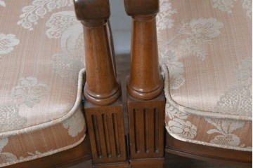 中古　特注品　国産職人手作り　某上場企業会長邸放出品　ドレクセル風の上質なミーティングテーブルとチェア15脚のセット　製作費(合計)約900万円　(R-085630)