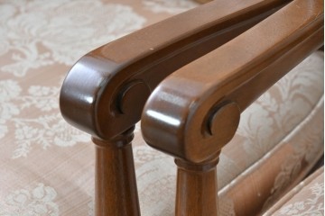 中古　特注品　国産職人手作り　某上場企業会長邸放出品　ドレクセル風の上質なミーティングテーブルとチェア15脚のセット　製作費(合計)約900万円　(R-085630)