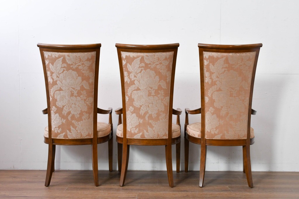 中古　特注品　国産職人手作り　某上場企業会長邸放出品　ドレクセル風の上質なミーティングテーブルとチェア15脚のセット　製作費(合計)約900万円　(R-085630)