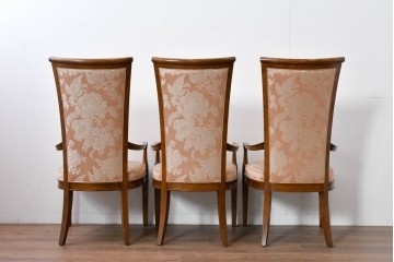 中古　特注品　国産職人手作り　某上場企業会長邸放出品　ドレクセル風の上質なミーティングテーブルとチェア15脚のセット　製作費(合計)約900万円　(R-085630)