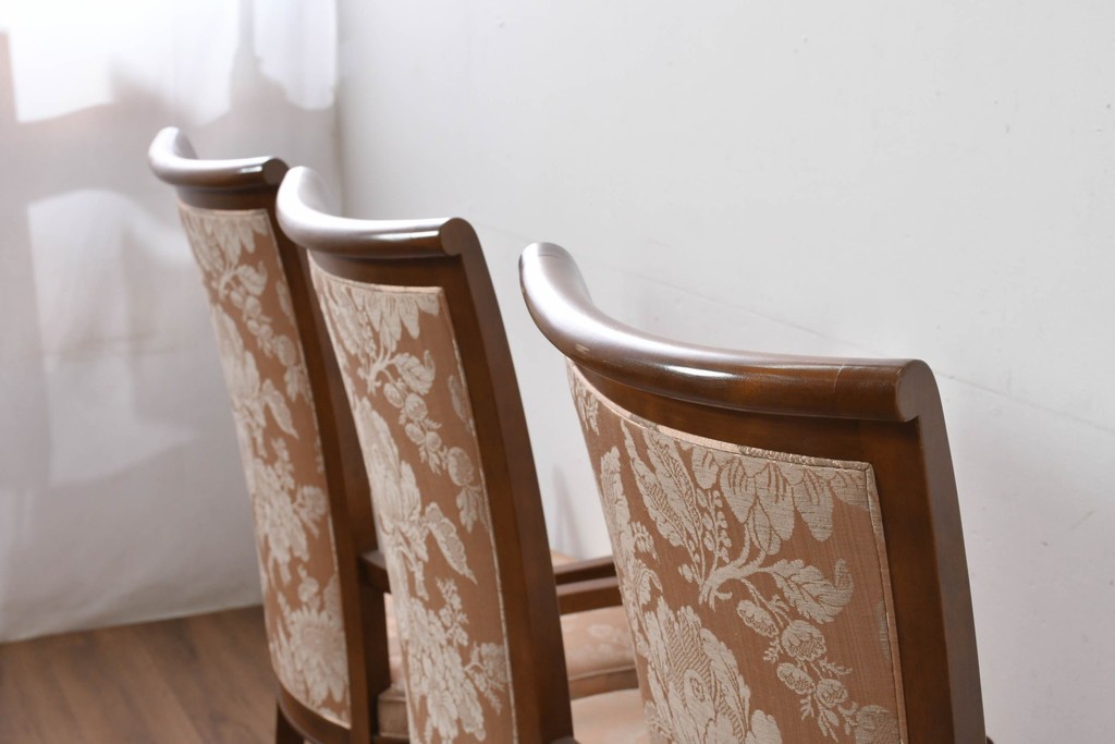 中古　特注品　国産職人手作り　某上場企業会長邸放出品　ドレクセル風の上質なミーティングテーブルとチェア15脚のセット　製作費(合計)約900万円　(R-085630)