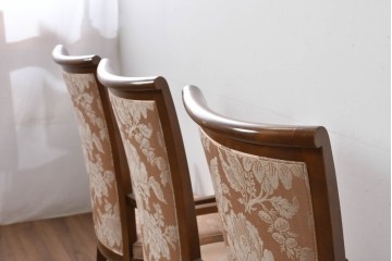 中古　特注品　国産職人手作り　某上場企業会長邸放出品　ドレクセル風の上質なミーティングテーブルとチェア15脚のセット　製作費(合計)約900万円　(R-085630)