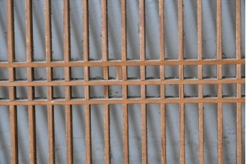 ヴィンテージ建具　昭和中期　繊細に並んだ細い桟に組子が映える筬欄間3枚セット　(R-085635)