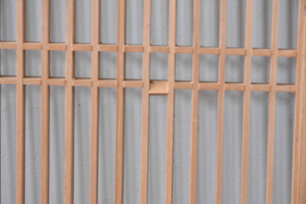 アンティーク建具　昭和初期　上手物‼　組子と透かし彫りが美しい欄間2枚セット　(R-085639)