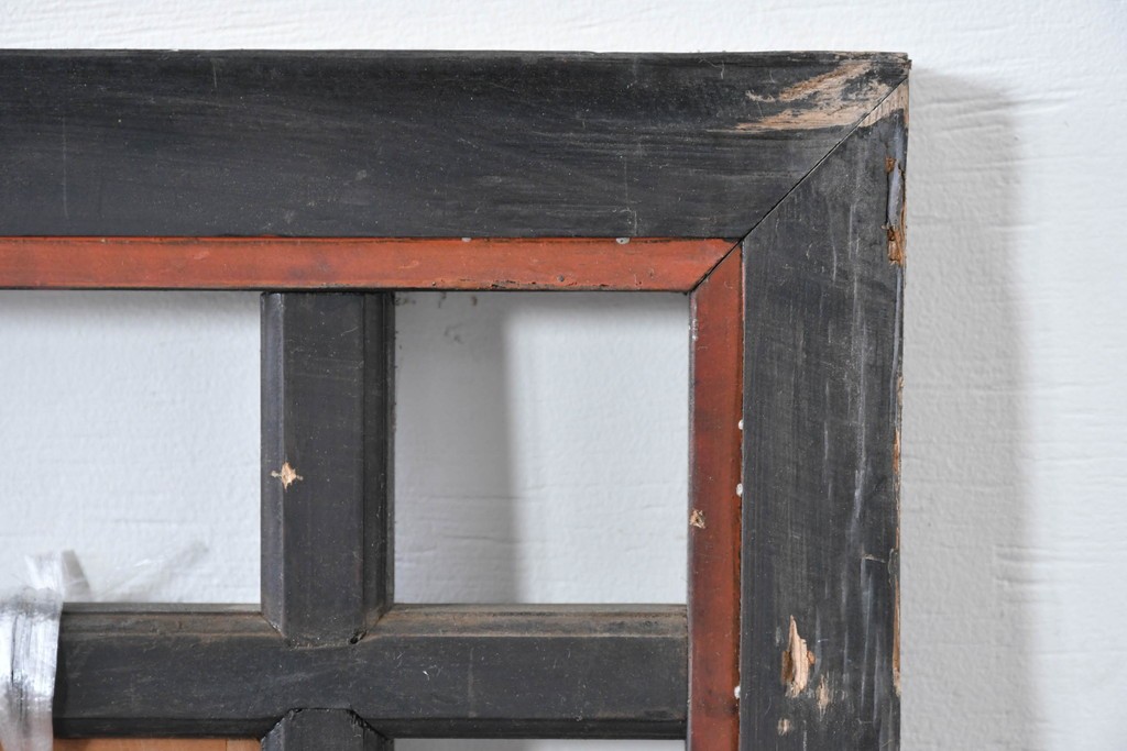 アンティーク建具　昭和初期　上手物‼　組子と透かし彫りが美しい欄間2枚セット　(R-085639)