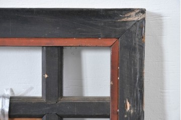 アンティーク建具　昭和初期　上手物‼　組子と透かし彫りが美しい欄間2枚セット　(R-085639)