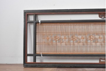 アンティーク建具　昭和初期　繊細な組子細工が目を引く欄間1枚　(R-085640)
