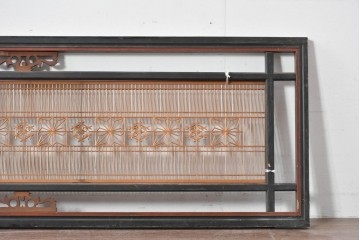 アンティーク建具　昭和初期　繊細な組子細工が目を引く欄間1枚　(R-085640)