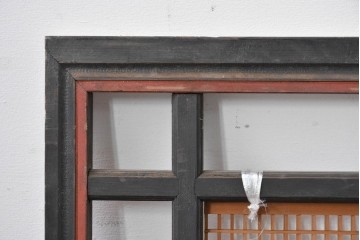 アンティーク建具　昭和初期　繊細な組子細工が目を引く欄間1枚　(R-085640)