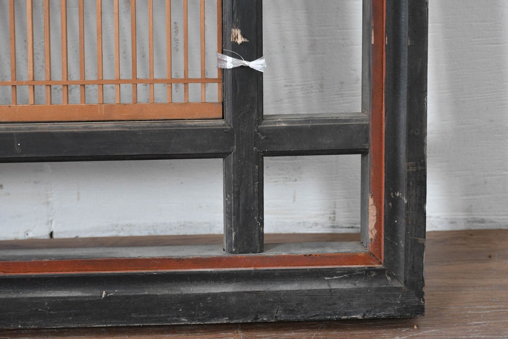 アンティーク建具　昭和初期　繊細な組子細工が目を引く欄間1枚　(R-085640)