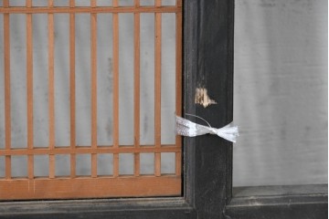 アンティーク建具　昭和初期　繊細な組子細工が目を引く欄間1枚　(R-085640)
