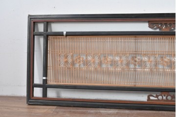 アンティーク建具　昭和初期　繊細な組子細工が目を引く欄間1枚　(R-085640)