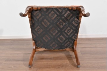 中古　美品　最高級モデル　メデア(Medea)　ART-919　アール・ヌーヴォー様式　繊細な彫刻装飾が魅力のアームチェア　定価約65万円相当　(R-085642)