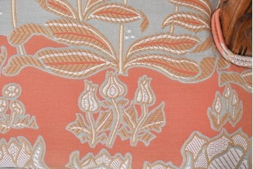 中古　美品　最高級モデル　メデア(Medea)　ART-919　アール・ヌーヴォー様式　繊細な彫刻装飾が魅力のアームチェア　定価約65万円相当　(R-085642)