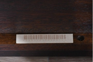 中古　美品　希少な廃番品　北海道民芸家具　HM220　重厚な木部フレームが魅力のイージーチェア　(R-085645)