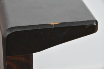 中古　美品　希少な廃番品　北海道民芸家具　HM220　重厚な木部フレームが魅力のイージーチェア　(R-085645)