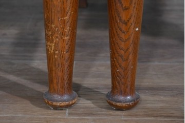 中古　三越家具(現カントリーハウス)　Brugge(ブルージュ)　籐張り背もたれとターニングレッグのサイドチェア2脚セット　(R-085646)