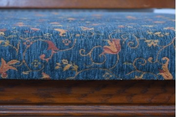 中古　三越家具(現カントリーハウス)　Brugge(ブルージュ)　籐張り背もたれとターニングレッグのサイドチェア2脚セット　(R-085646)