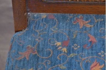 中古　三越家具(現カントリーハウス)　Brugge(ブルージュ)　籐張り背もたれとターニングレッグのサイドチェア2脚セット　(R-085646)