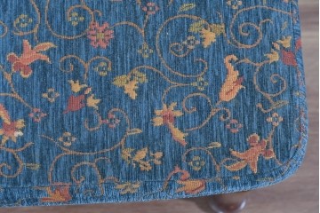 中古　三越家具(現カントリーハウス)　Brugge(ブルージュ)　籐張り背もたれとターニングレッグのサイドチェア2脚セット　(R-085646)