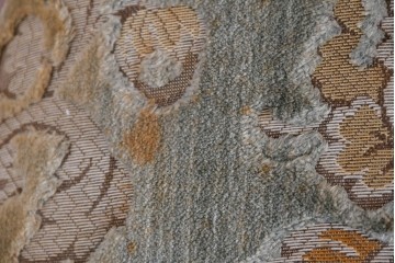 イタリアヴィンテージ　イタリア高級家具　SILIK(シリック)　華やかなロココ調装飾のダイニングチェア3脚　セット定価約124万円相当　(R-085648)