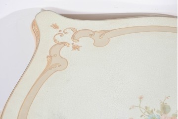 中古　イタリア高級家具　SILIK(シリック)　希少な小振りサイズのダイニングテーブル　定価約140万円相当　(R-085649)