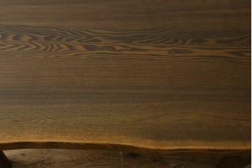 中古　美品　ナガノインテリア　レッドオーク材　2way仕様のダイニングテーブル/座卓　定価約24万円　(R-085650)
